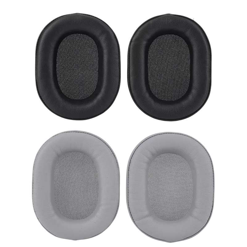 1pair Headphone Leather Sponge Cover For CORSAIR HS55 / HS55 PRO / HS65(Black)