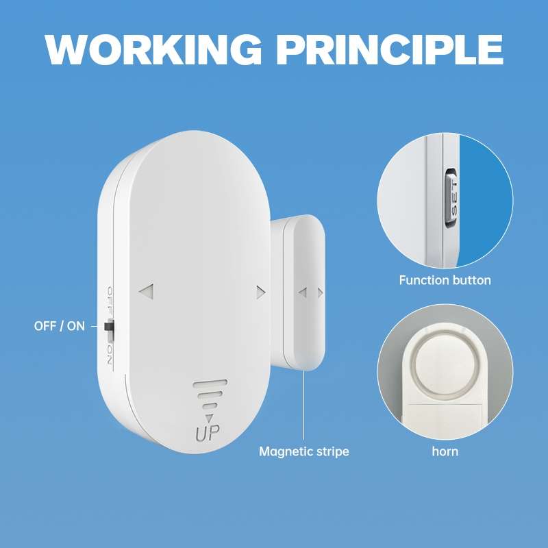 Multifunctional High-decibel Anti-theft Door Window Alarm For Home(English)