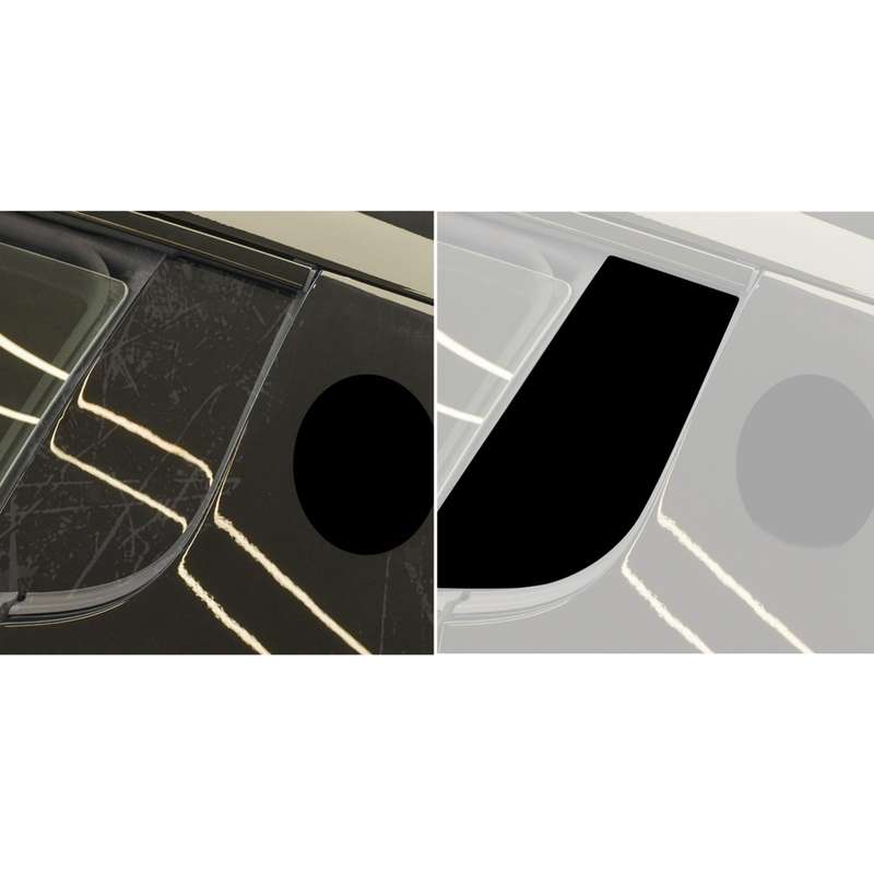 For Maserati MC20 2pcs /Set Universal B-pillar Decoration Stickers for Left and Right Driving(Black)