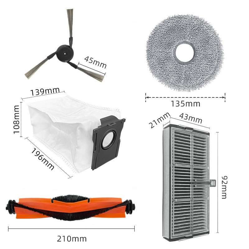 For Dreame X40 Pro / X40 Ultra Robot Vacuum Replacement, Spec: Dust Bag