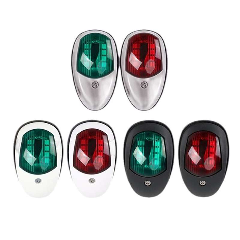Marine Navigation Warning Light Signal LED Yacht Light, Color: Black Shell Red