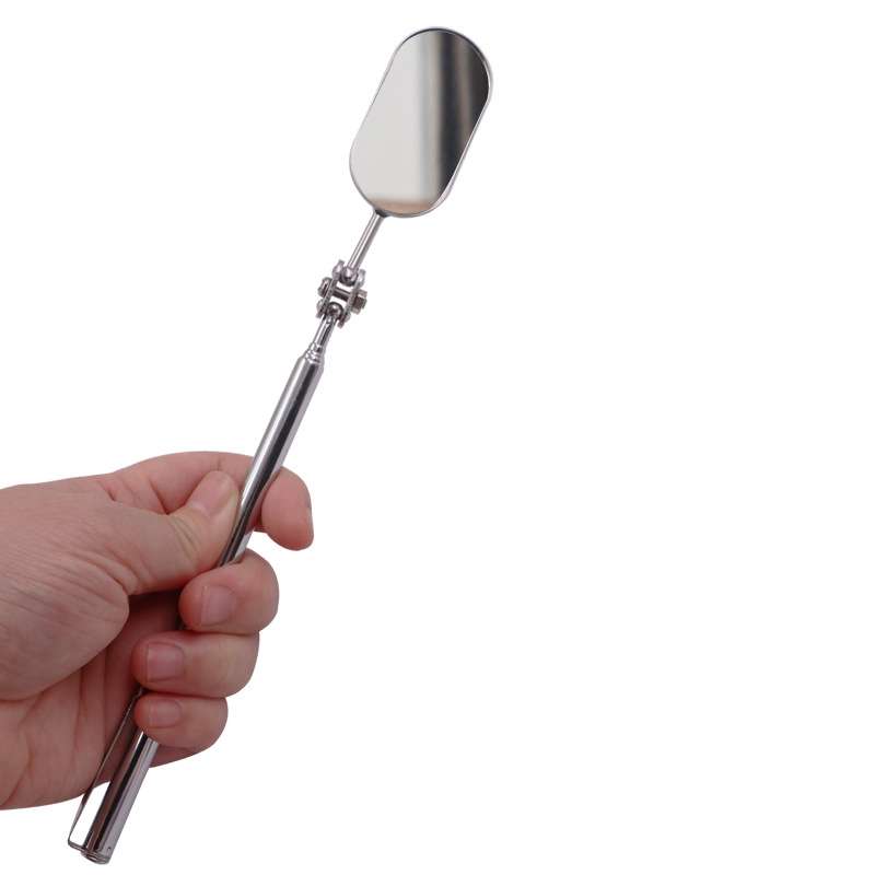 Car Universal Folding Telescopic Inspection Mirror Underbody Inspection Endoscope(Oval)