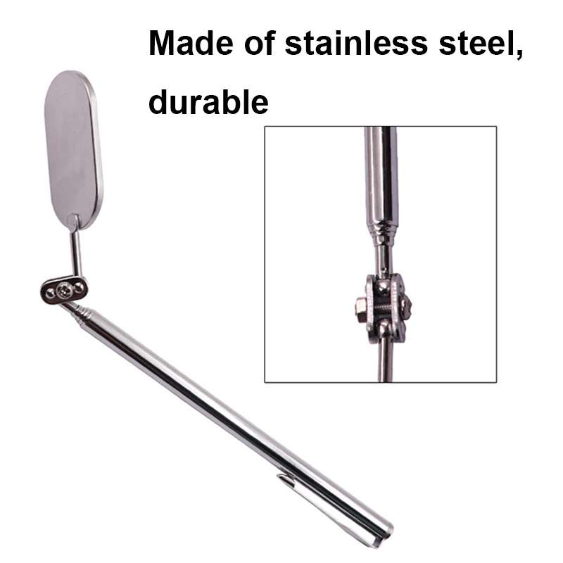 Car Universal Folding Telescopic Inspection Mirror Underbody Inspection Endoscope(Oval)