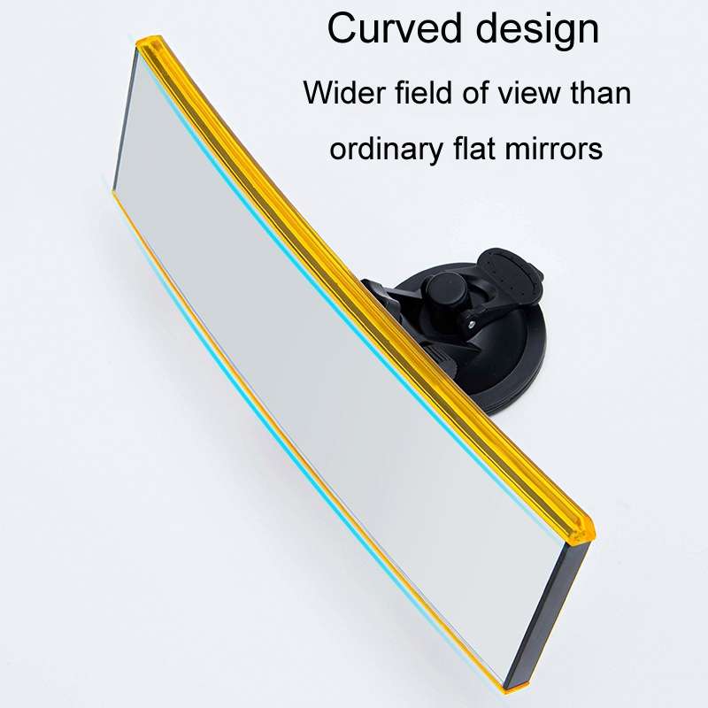 Car Modification Rotatable Adjustable Suction Cup Curved Rearview Mirror