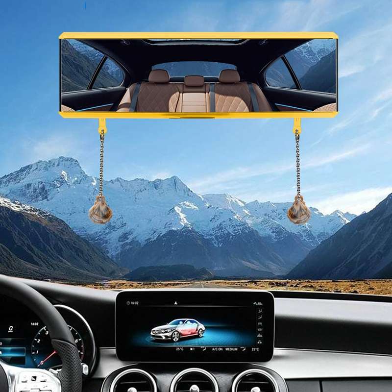 Car Modification Rotatable Adjustable Suction Cup Curved Rearview Mirror