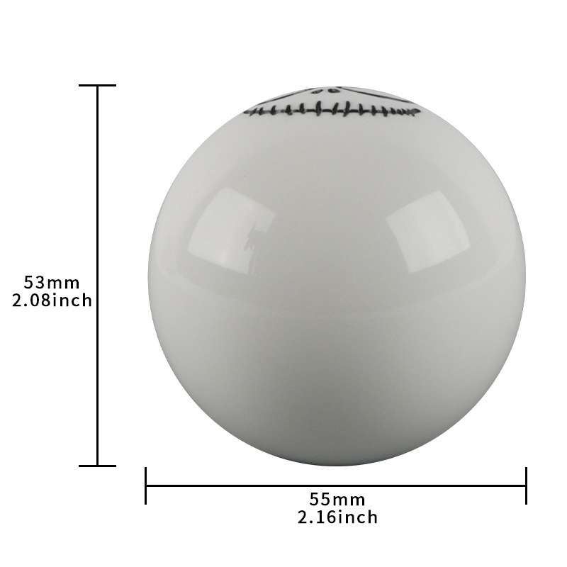Car Modification Ghost Face Sphere Manual Shift Header(White)