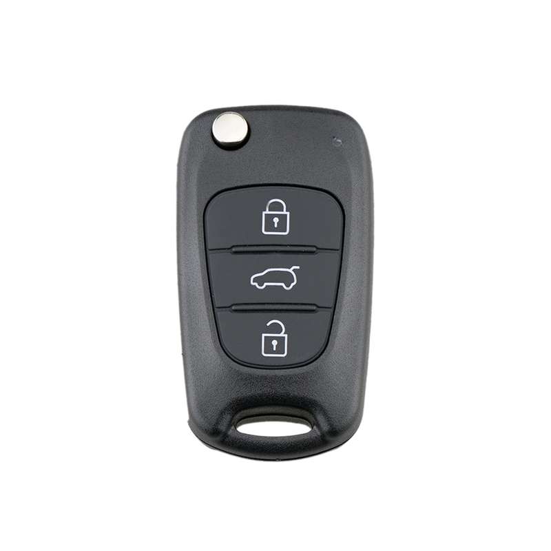 For Hyundai / Kia 3-Button Folding Car Key Shell(Horn Key)