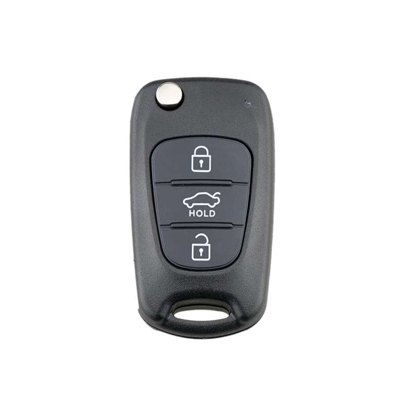 For Hyundai / Kia 3-Button Folding Car Key Shell(Sedan Hold Key)