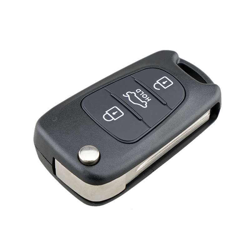 For Hyundai / Kia 3-Button Folding Car Key Shell(Sedan Hold Key)
