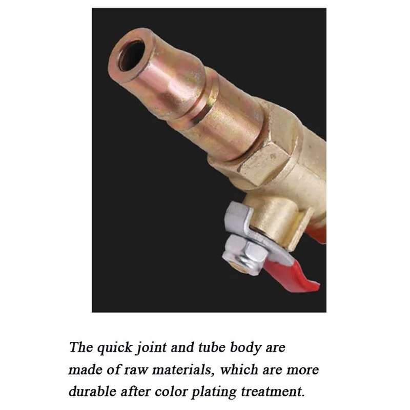 Car Tire Hand-crank Fast Inflation Rod Universal Air Filling Rod With Meter