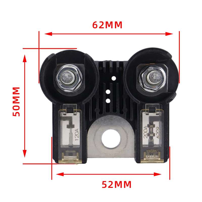 For Ford F-150 Raptor / Lincoln Pure Copper Battery Terminal Bipolar Fuse Holder(120/200A)
