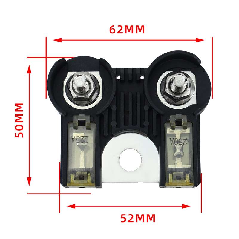 For Ford F-150 Raptor / Lincoln Pure Copper Battery Terminal Bipolar Fuse Holder(125/250A)