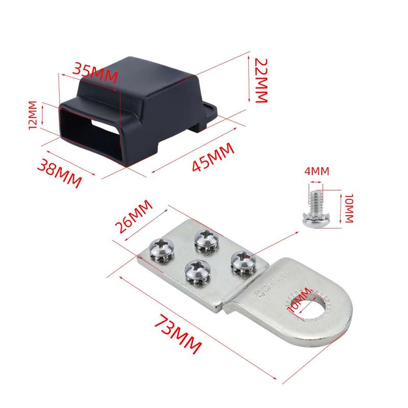 4-way RV Yacht Flame Retardant Waterproof Battery Terminal Fuse Block(Two)