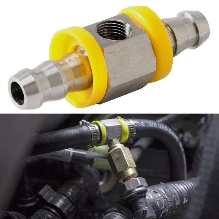1/2 inch Fuel Pipe Fuel Pressure NPT Sensor T-type Barbed Connector