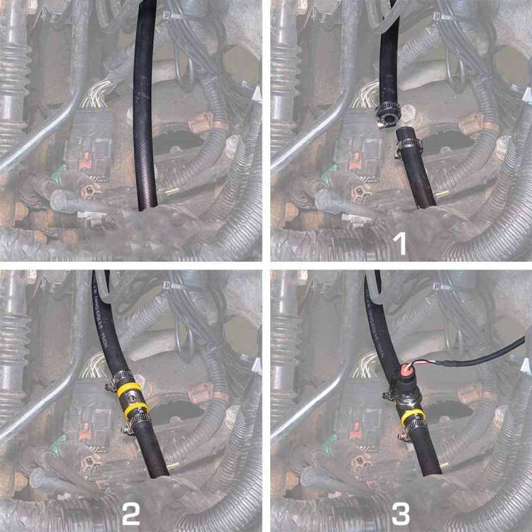 1/2 inch Fuel Pipe Fuel Pressure NPT Sensor T-type Barbed Connector