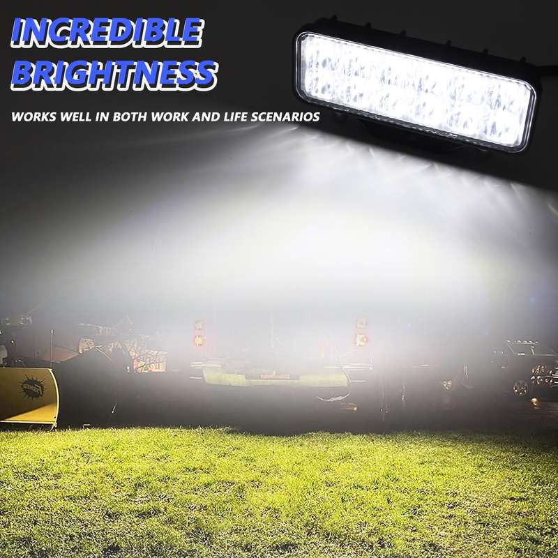 14W 9-30V 6 Inch Long Waterproof Car Work Headlight With Wire Set(X1)