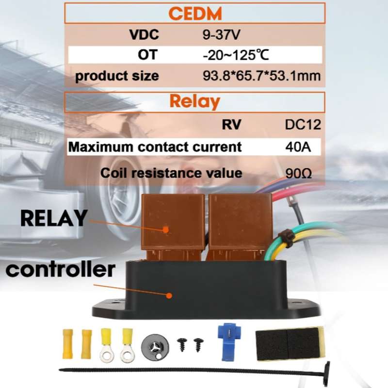 12V Digital Radiator Fan Controller Switch Automotive Fan Wiring Harness