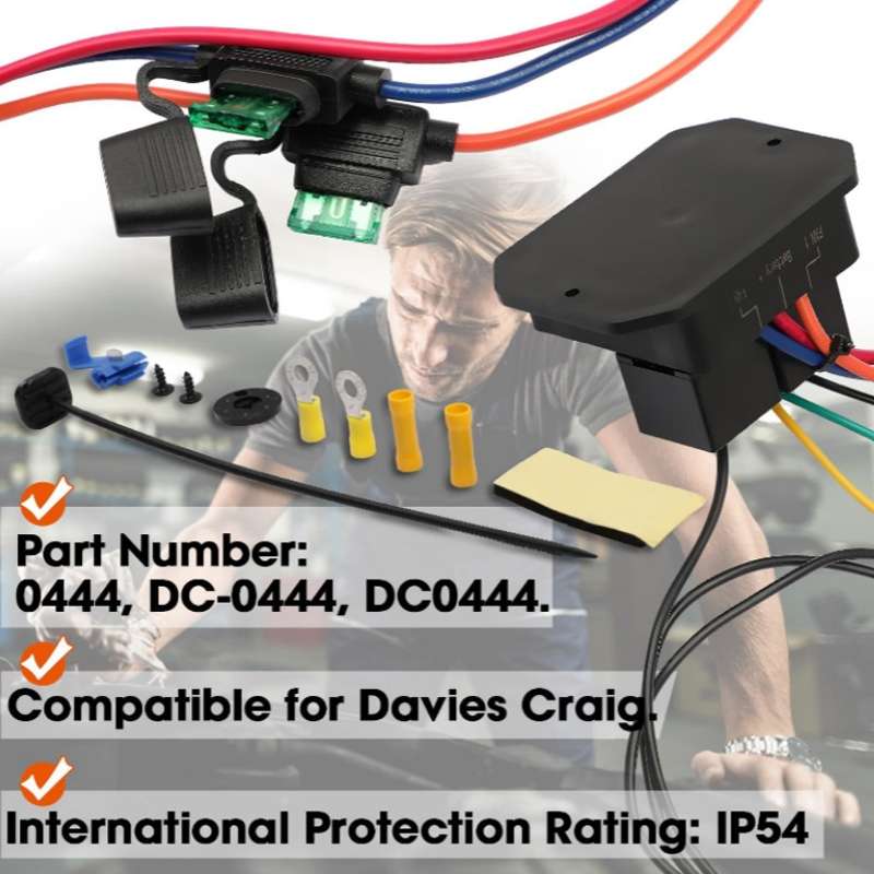 12V Digital Radiator Fan Controller Switch Automotive Fan Wiring Harness