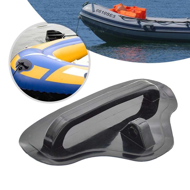 Triangular Safety Rope Traction Buckle Handle For Rubber Boat(Black)
