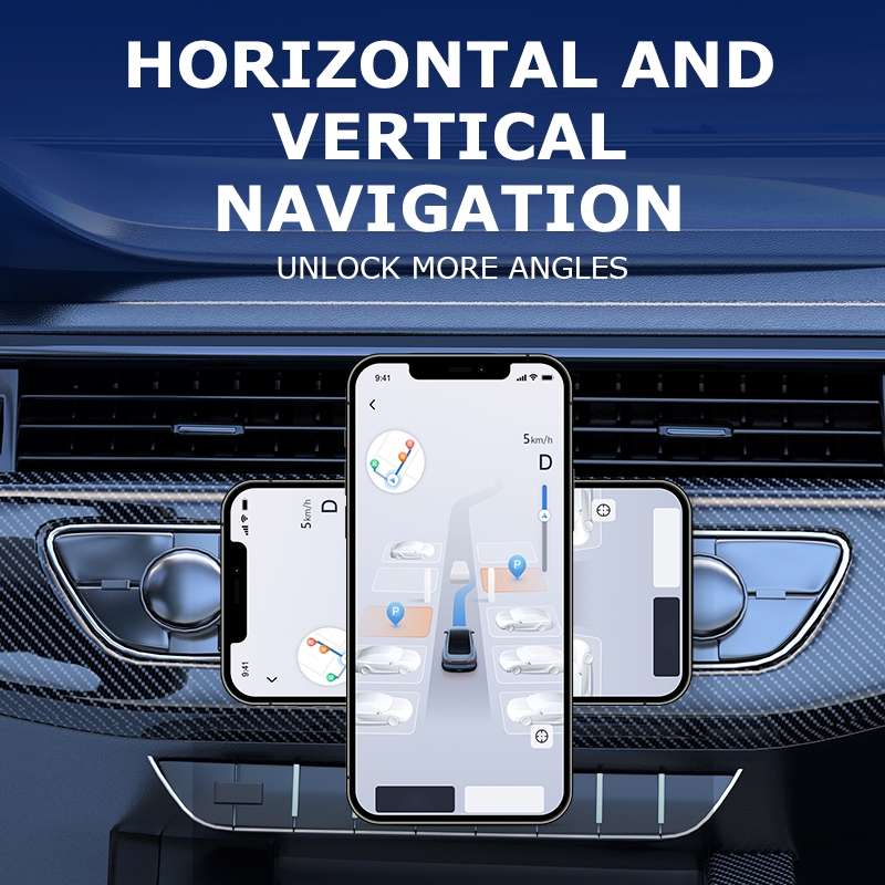 AIMITE M8 Car Phone Holder Vacuum Suction Cup Strong Magnetic Support Bracket