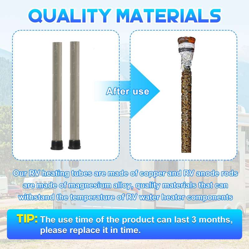 Water Heater Heating Element For RV Camper, Specifications: 120V Heating Tube + Sleeve
