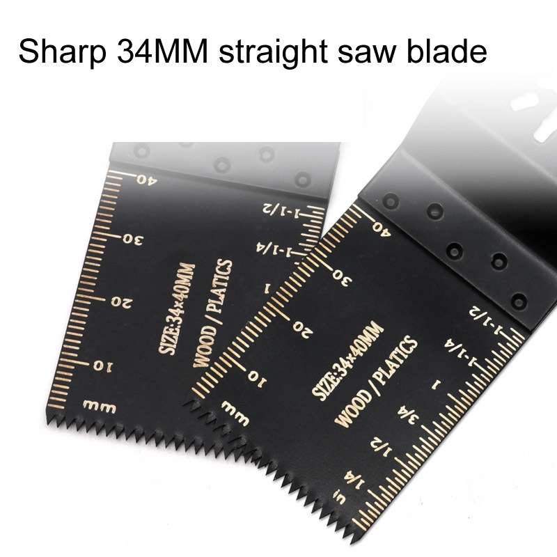 2pcs Trimmers High Carbon Steel Straight Saw Blade For Multi Tool, Style: 45mm Fine Teeth