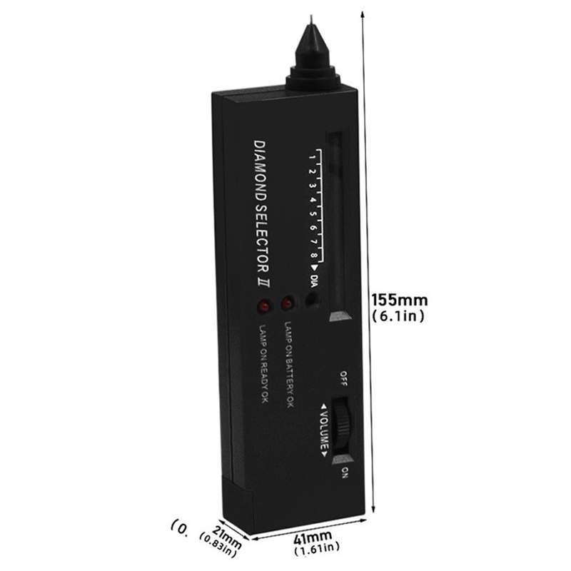 Thermal Conductivity Meter Diamond Test Pen Crystal Hardness Identification Instrument(No Battery)