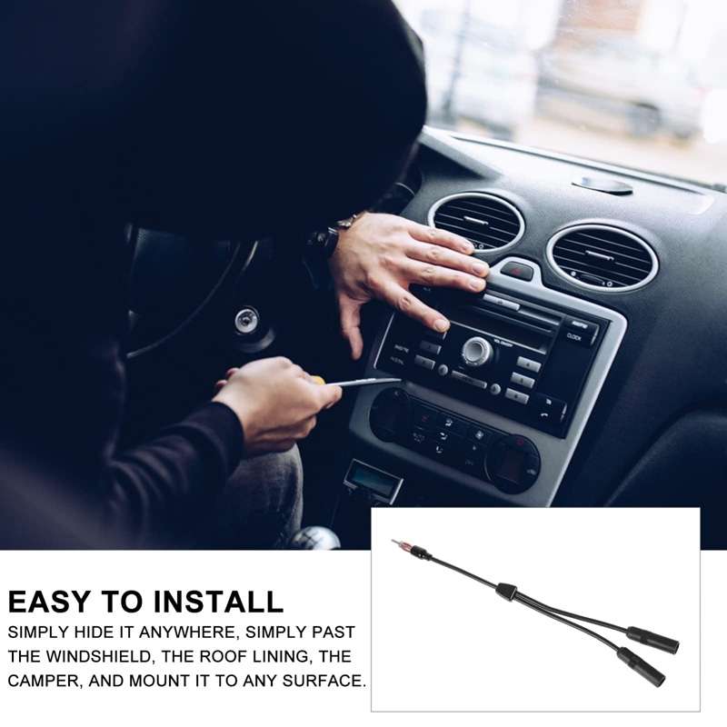 Car GPS Antenna Modification Two Female And One Male Adaptor