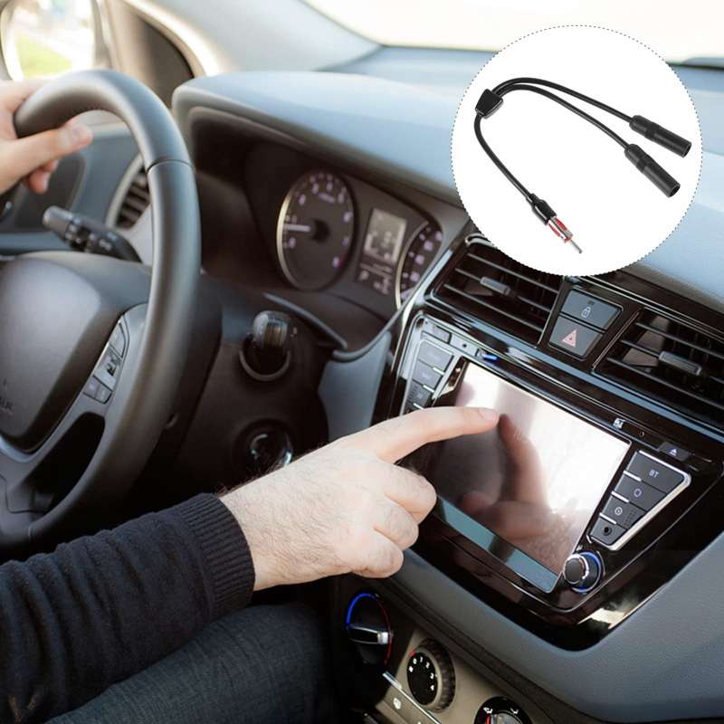 Car GPS Antenna Modification Two Female And One Male Adaptor