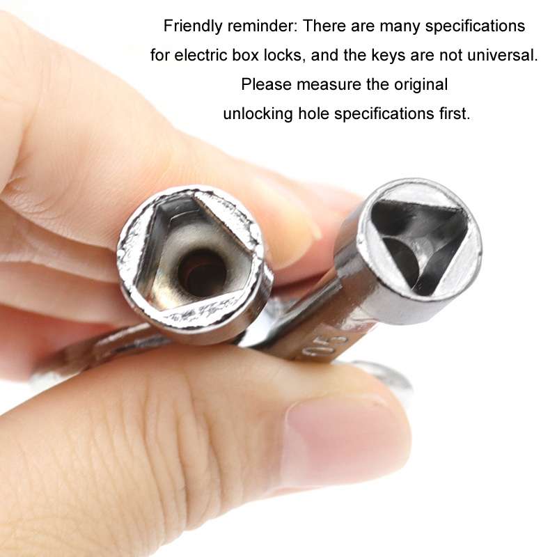 5pcs Water Valve Chassis Triangular Key Wrench, Size: Small