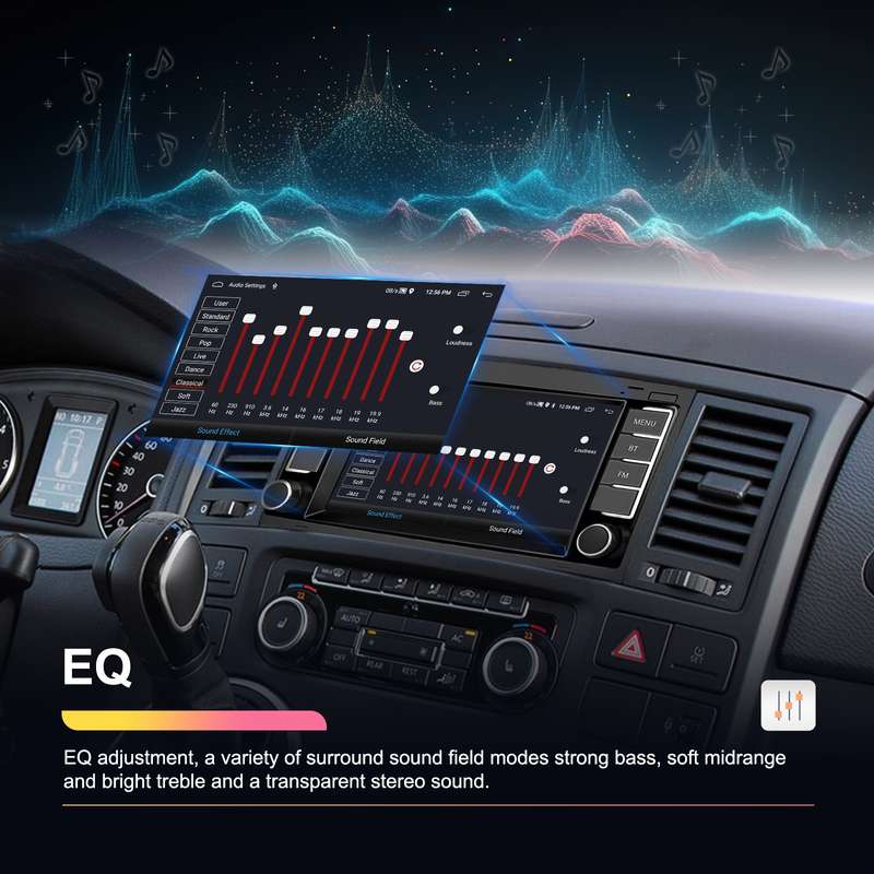 2+64G For Volkswagen Touareg 7-Inch Car WiFi Player Android 13 System Support CarPlay/Android Auto S