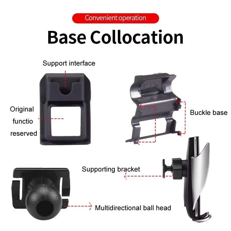 For BMW Car Air Outlet Modified Mobile Phone Holder Base, Model: 16-22 7 Series