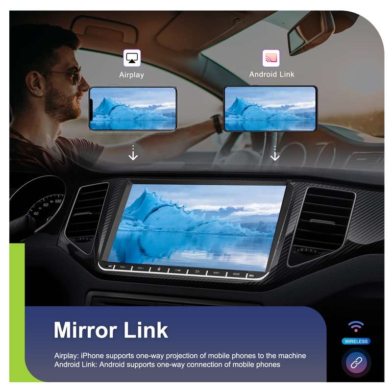 7-inch For Volkswagen 4+64G Multimedia Player Android 13 System