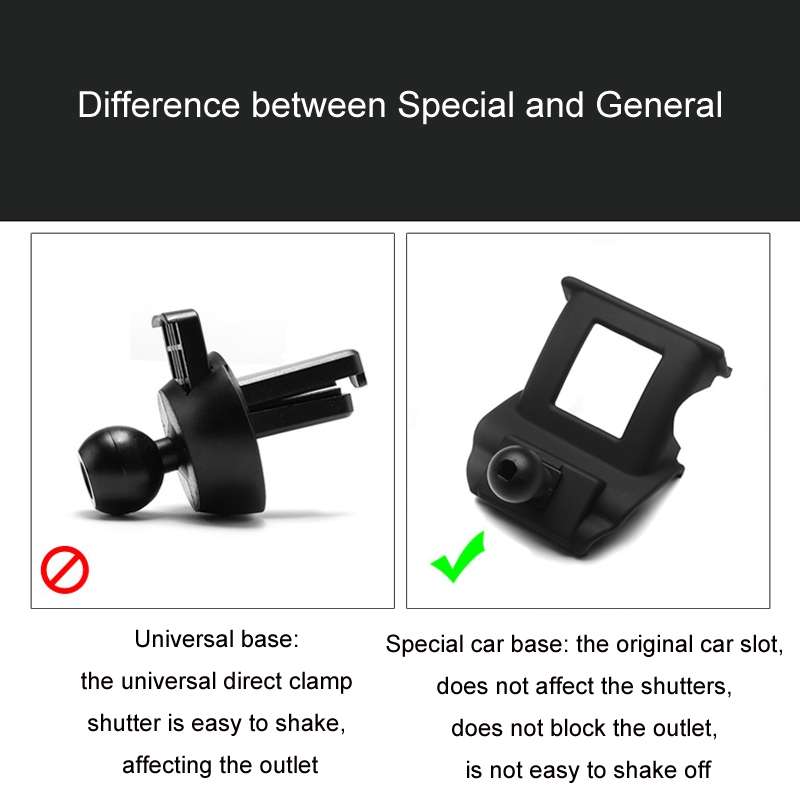 For Toyota Car Air Outlet Phone Holder Base, Model: 07-17 Land Cruiser For Left & Right