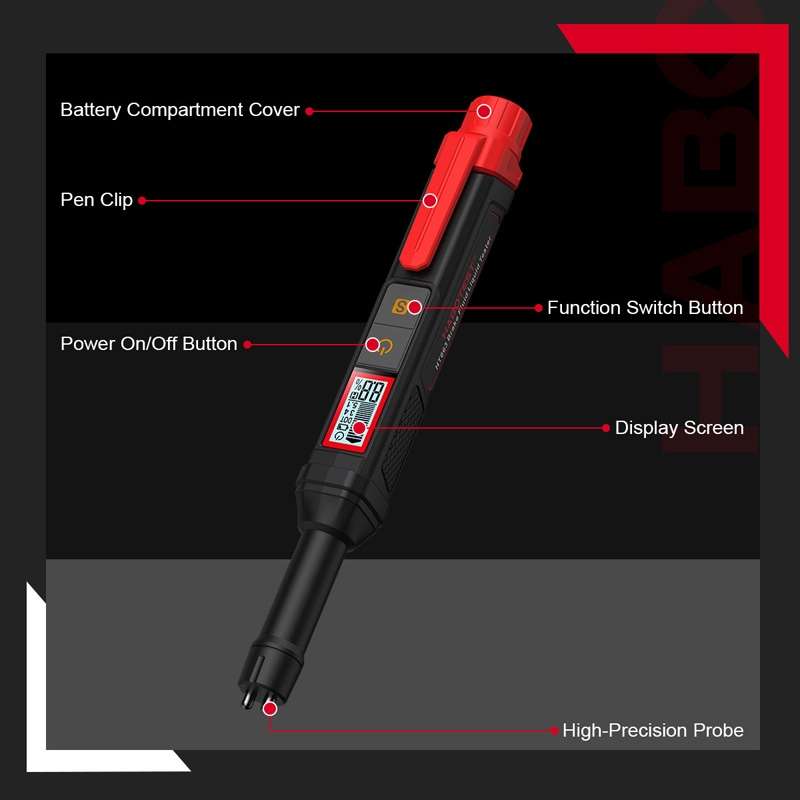 HABOTEST HT663 Motorcycle Vehicle Brake Fluid Moisture Detection Pen