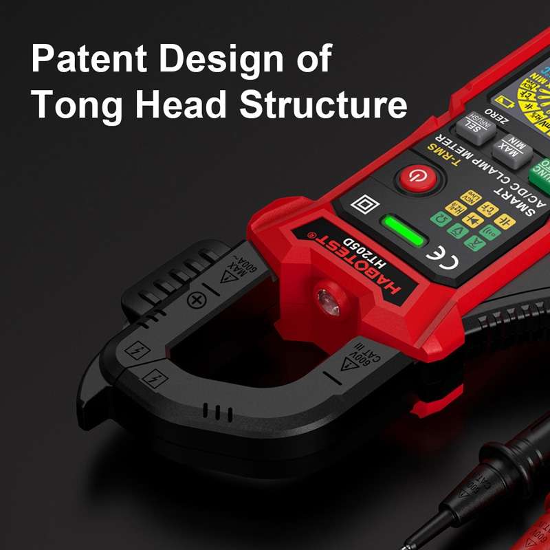 HABOTEST HT205D Clamp Intelligent Anti-Burning Multi-Function High Precision Digital Multimeter(Blac