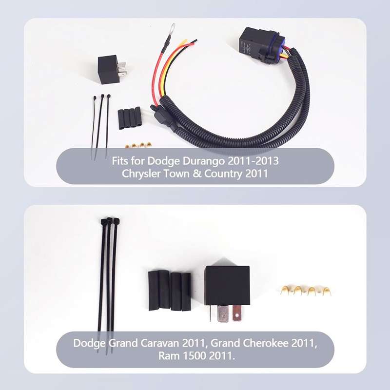 For Jeep / Dodge / Chrysler Vehicle Fuel Pump Relay Wiring Harness Kit