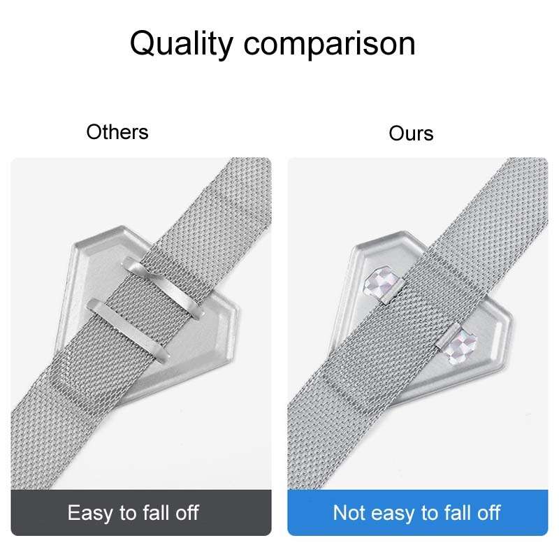 Car Triangle Night Reflective Static Eliminator Metal Grounding Strip(Silver)