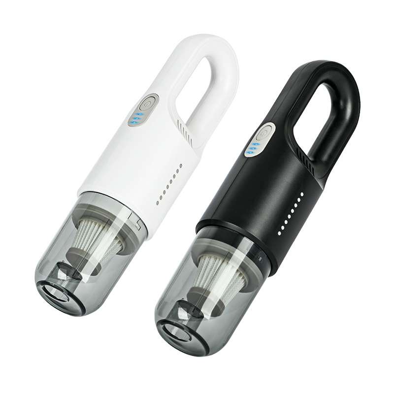 Wireless Car-mounted High-power Suction Handheld Vacuum Cleaner, Color: White 7.4V