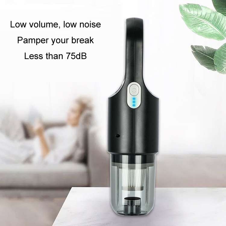 Wireless Car-mounted High-power Suction Handheld Vacuum Cleaner, Color: White 7.4V