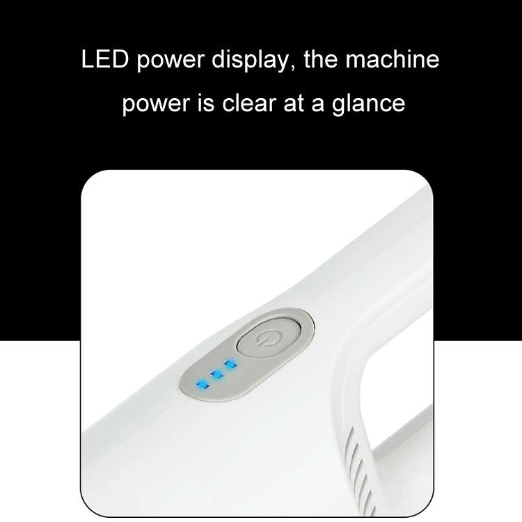 Wireless Car-mounted High-power Suction Handheld Vacuum Cleaner, Color: White 7.4V