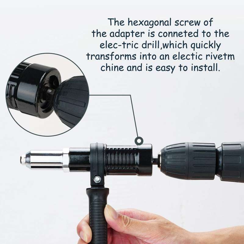 Electric Rivet Nut Machine Core Pulling Accessories Riveting Tools Cordless Rivet Drill Adapter(Boxe