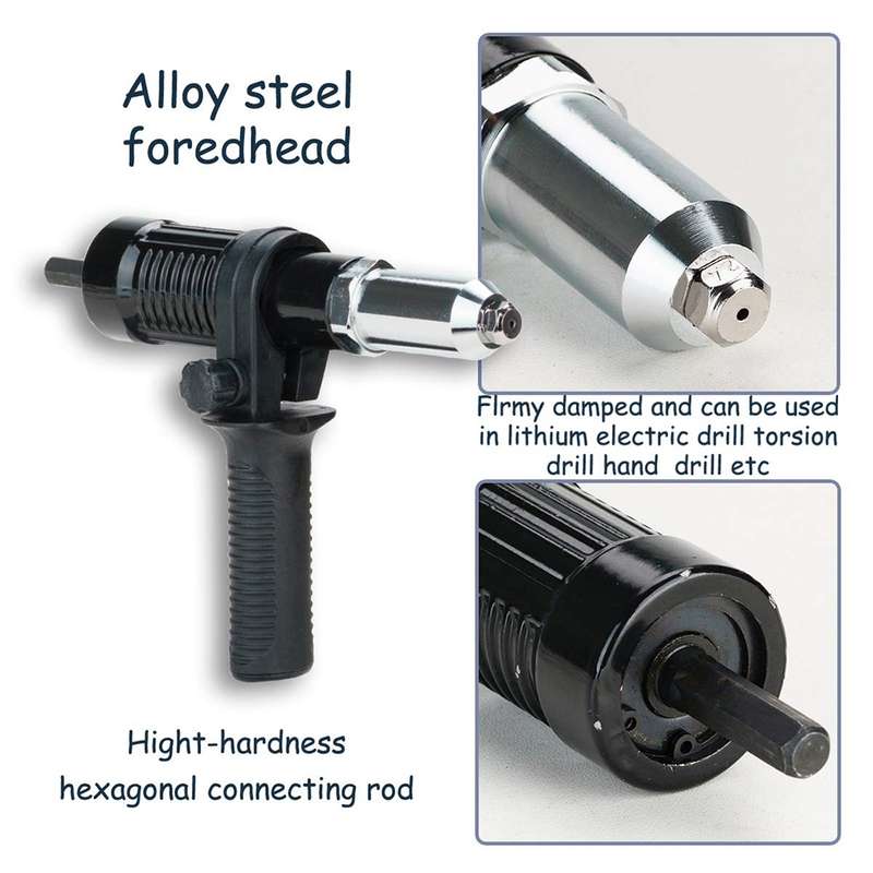 Electric Rivet Nut Machine Core Pulling Accessories Riveting Tools Cordless Rivet Drill Adapter(Boxe