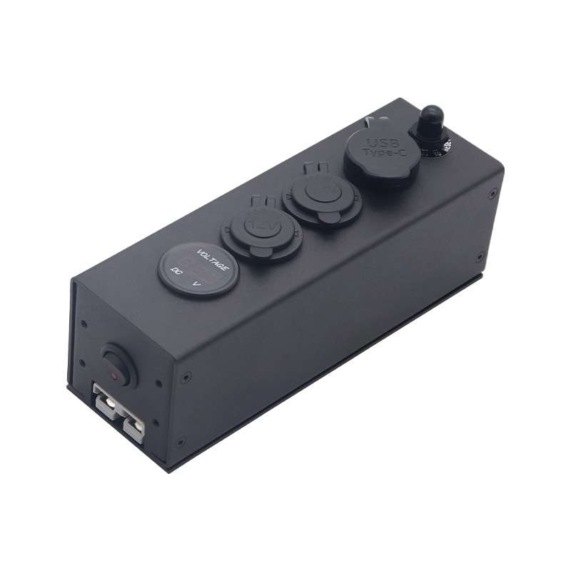 USB Voltmeter Cigarette Lighter Socket With Switch Power Box For Car And Ship, Model: AOS3515-1