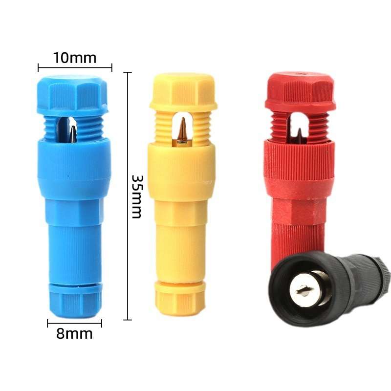 2pcs /Pack Stripping-free Thimble T-shaped Connector Downlight Wiring-free Connector(Blue)