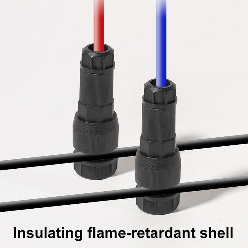 2pcs /Pack Stripping-free Thimble T-shaped Connector Downlight Wiring-free Connector(Blue)