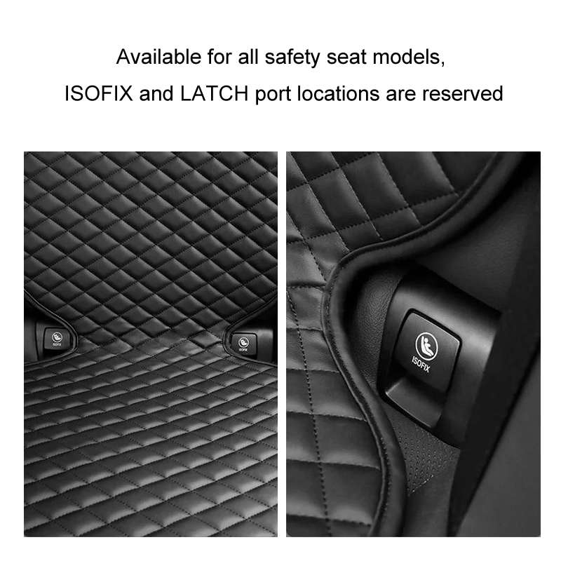 KEEP TOP Thickened Anti-Skid Anti-Wear Protective Pad For Child Car Safety Seat, Size: 110x48cm(Blac