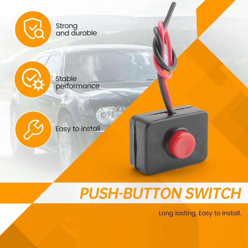 Car Circuit Wire Horn Small Switch Button(1305)