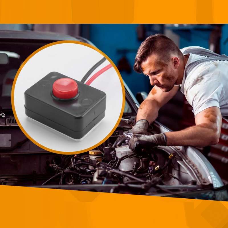 Car Circuit Wire Horn Small Switch Button(1305)