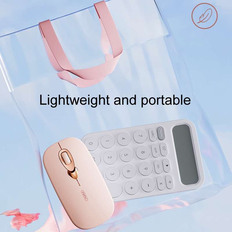 Inphic Q8 Gen 2 Bluetooth Mouse Wireless Silent Charging Office Business Girls Laptop Mouse(Milk Tea